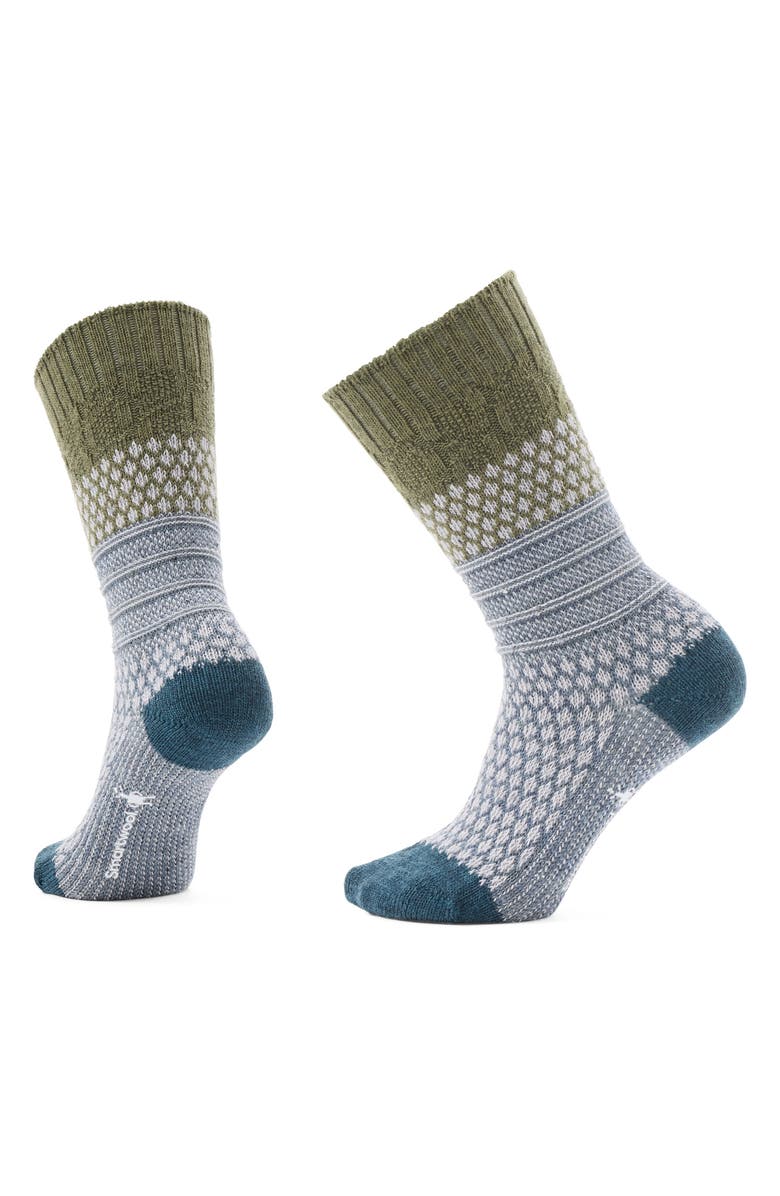 Smartwool Everyday Popcorn Cable Knit Merino Wool Blend Crew Socks, Main, color, 