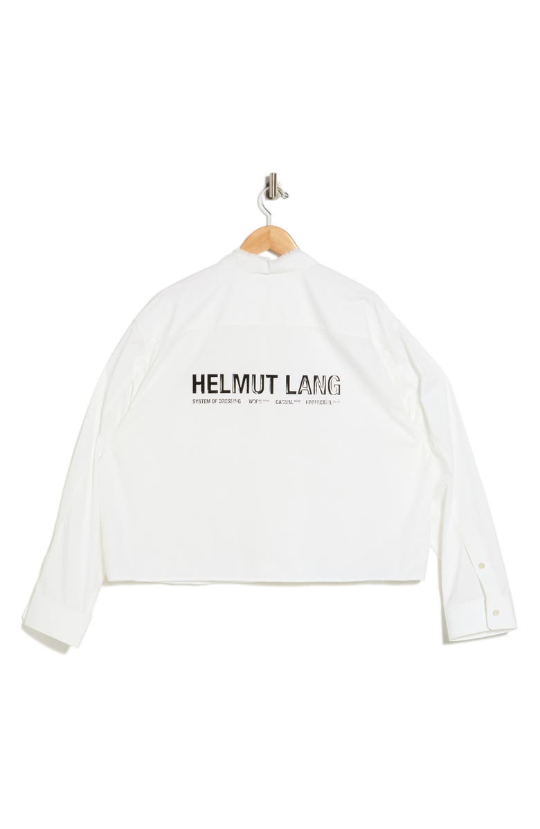 Helmut Lang Cropped Apex Shirt, Alternate, color, White