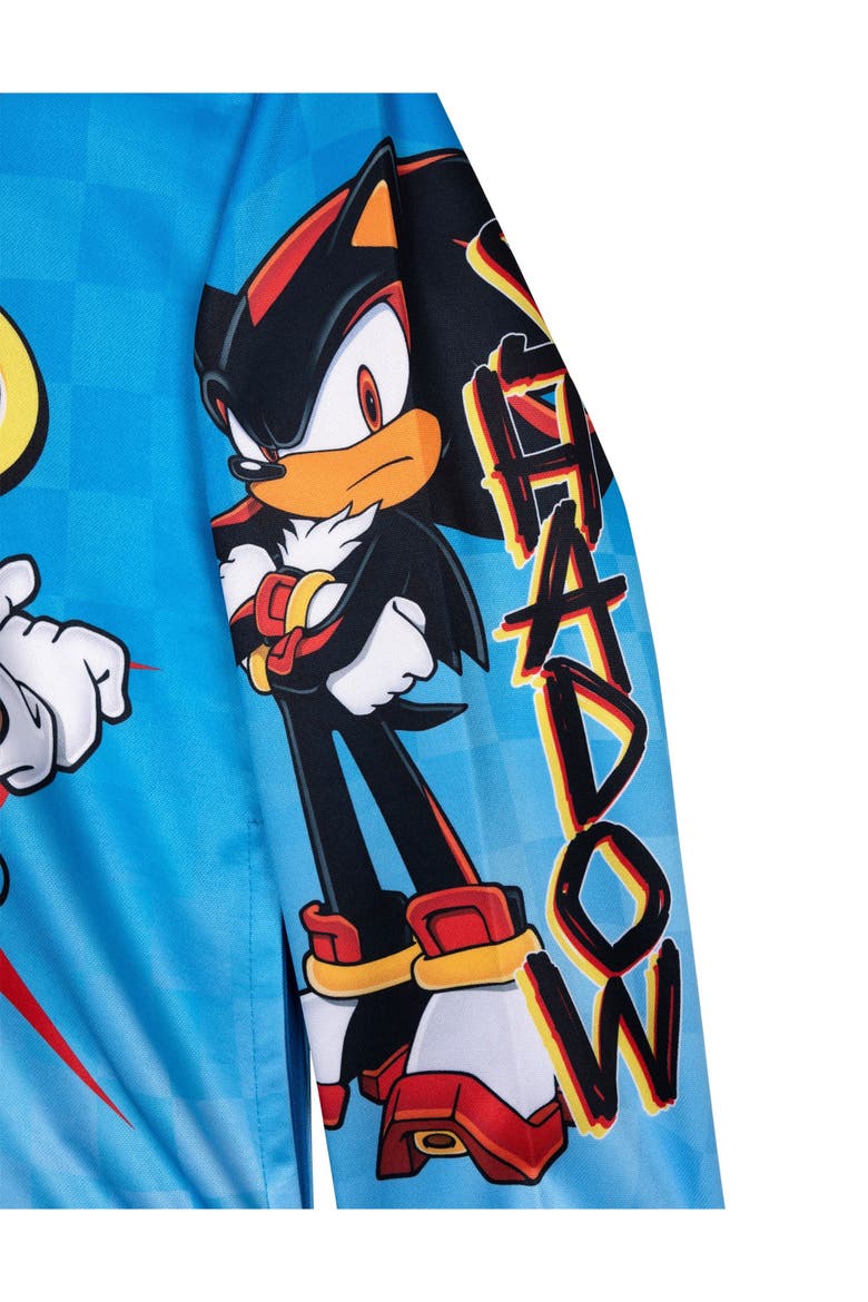 Sonic the Hedgehog Fleece Hooded Sweatshirt, Alternate, color, Sonic Shadow Blue