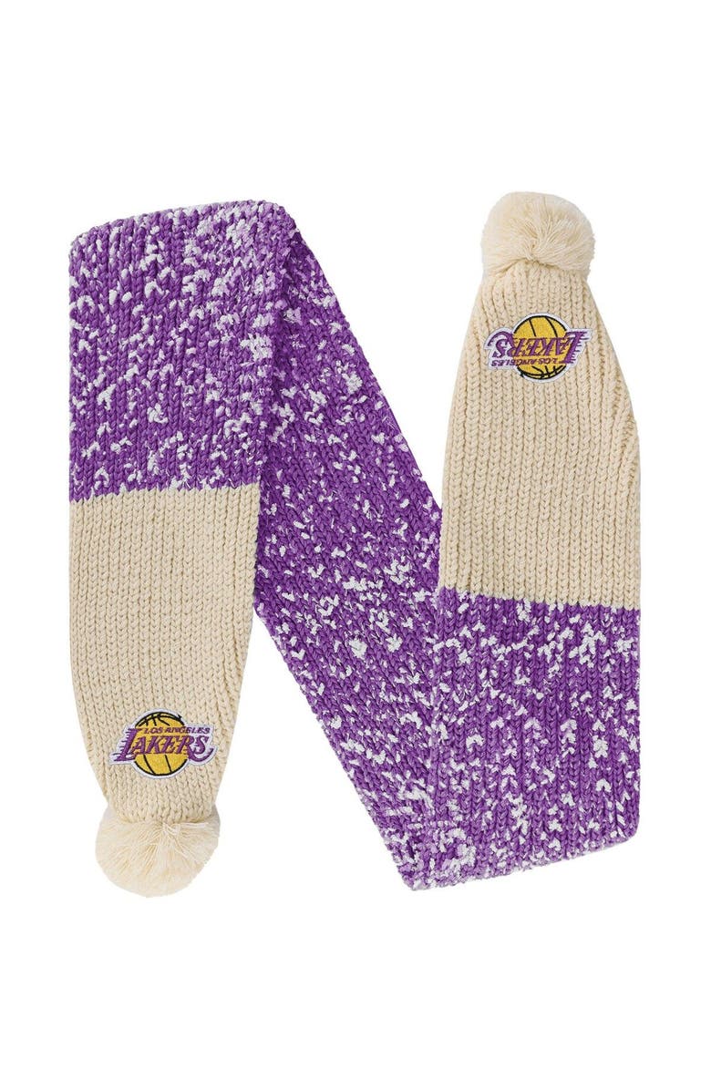 FOCO Los Angeles Lakers Confetti Scarf with Pom, Main, color, 