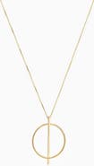 Oradina 14K Gold Gallery Pendant Necklace