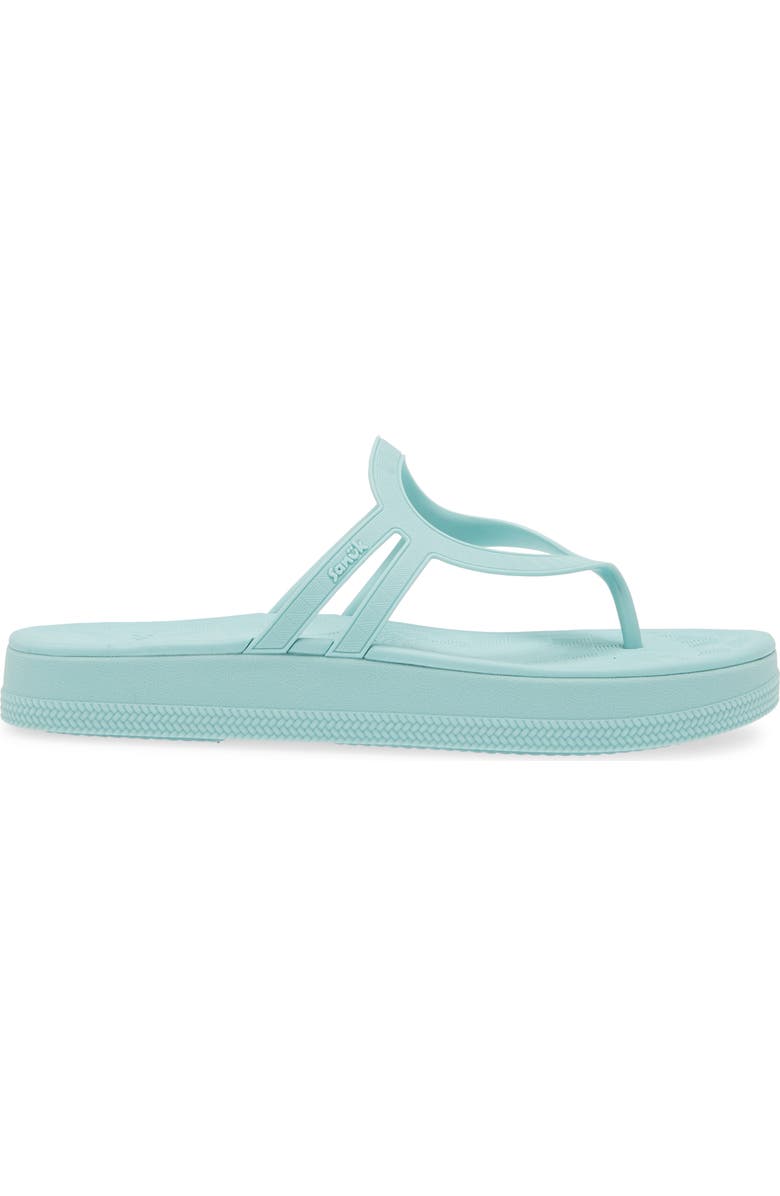 Sanuk Sunshine Platform Flip Flop, Alternate, color, Pastel Turquoise