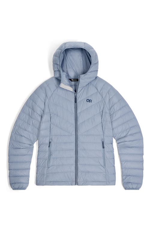 Outdoor Research Transcendent Water Resistant 800 Fill Power Down Jacket In Blue