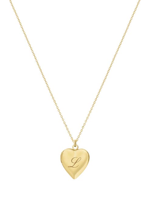 Roxy Heart Locked Initial Necklace