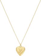 Set & Stones Roxy Heart Locked Initial Necklace