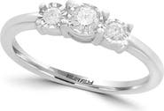 EFFY Sterling Silver Diamond Three-Stone Ring