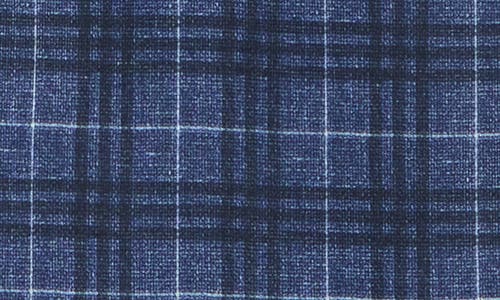 John Varvatos Star Usa Plaid Wool Sport Coat In Blue