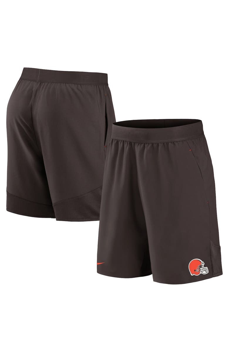 Nike Men's Nike Brown Cleveland Browns Stretch Woven Shorts, Main, color, Brown