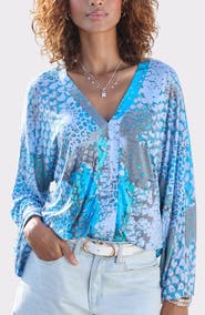 LASCANA Women's Printed Long Sleeve Top