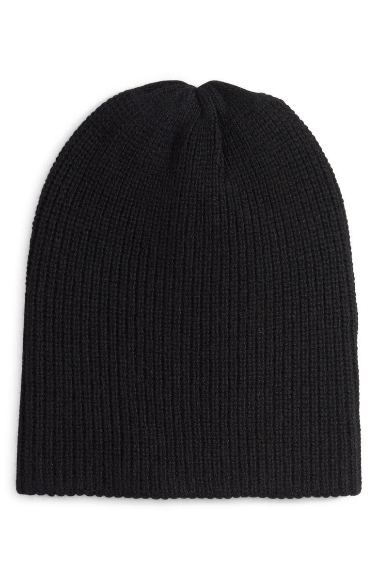 The Elder Statesman Rib Cashmere Watchman Cap, Main, color, 