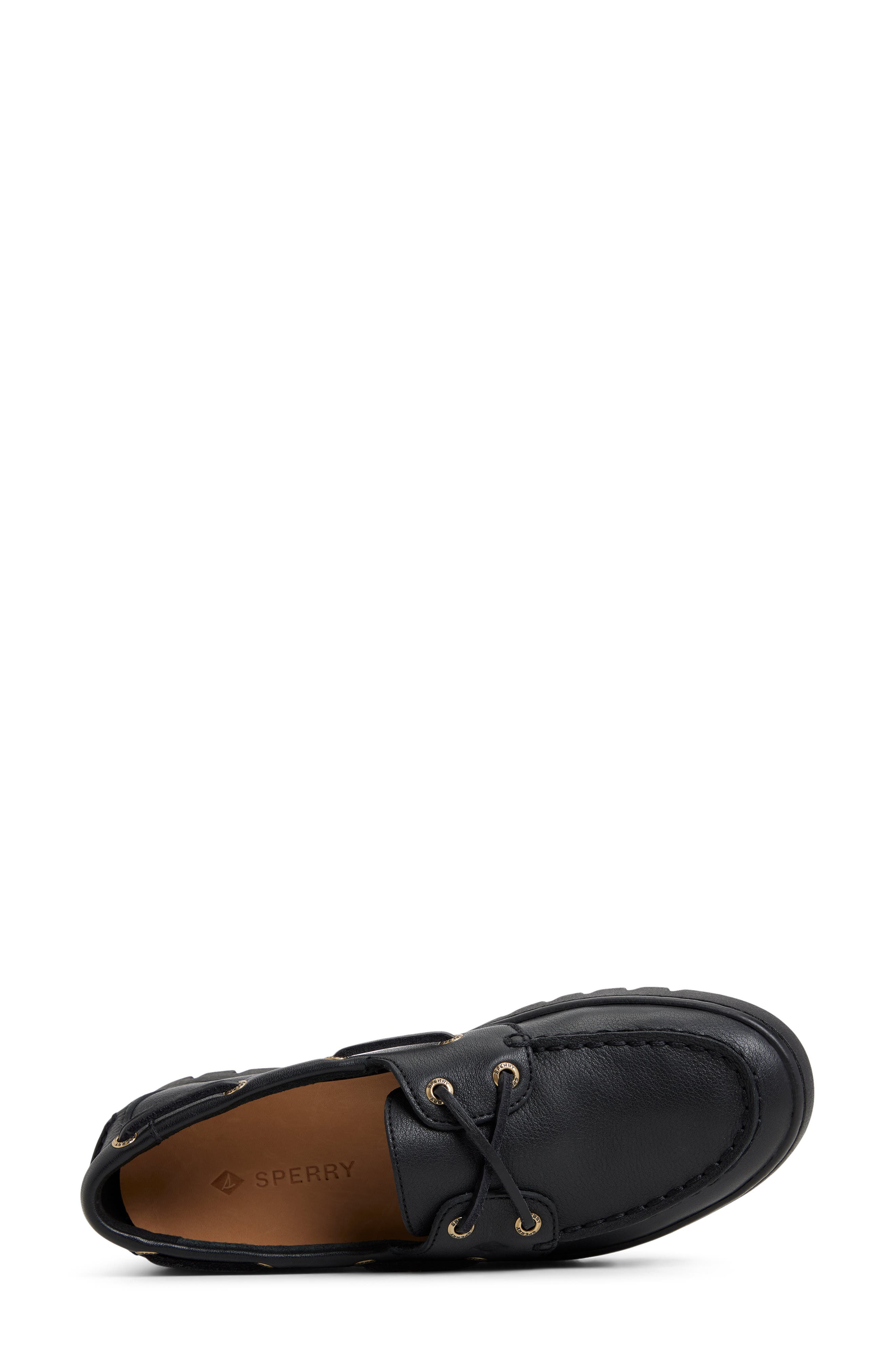 Keely Boat Shoe, Alternate, color, BLACK/ BLACK