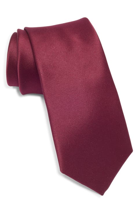 Solid Satin Tie