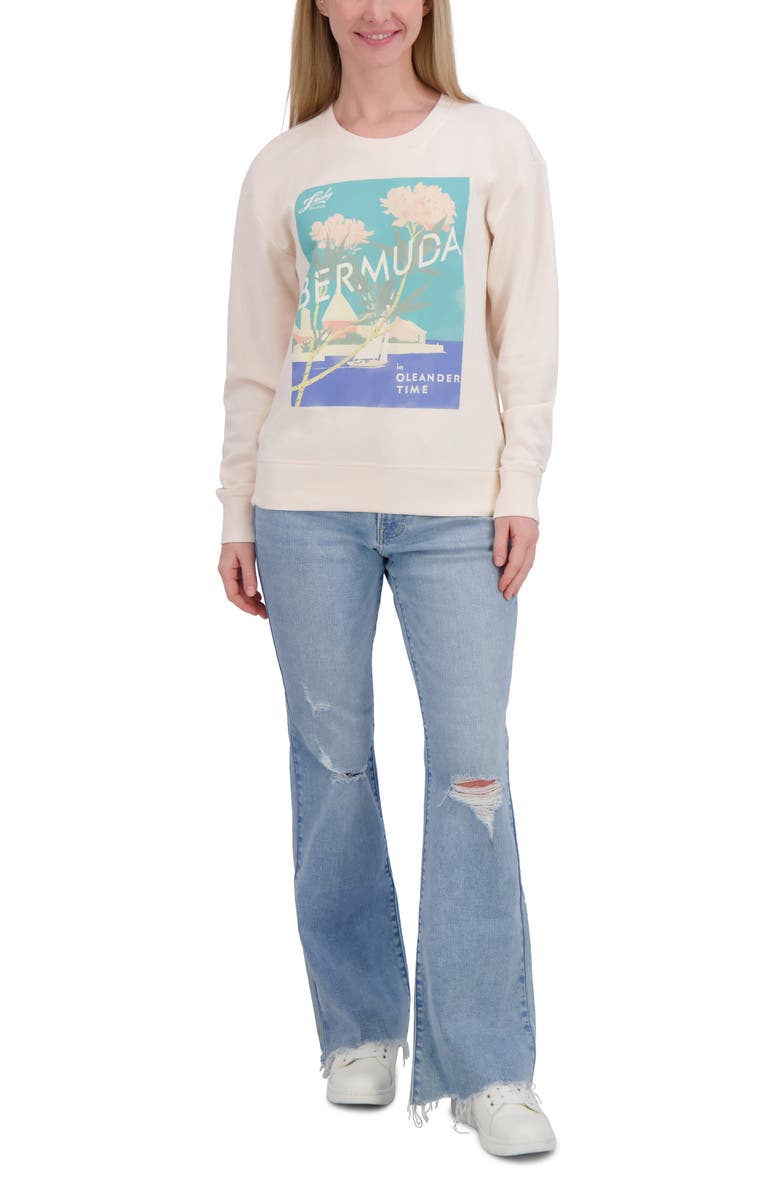 Lucky Brand Graphic Sweatshirt, Alternate, color, Vanilla Cream