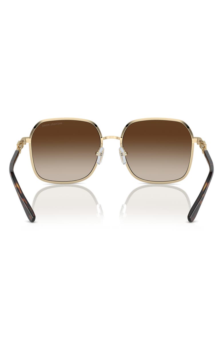 Michael Kors Cadiz 58mm Gradient Square Sunglasses, Alternate, color, Brown Gradient
