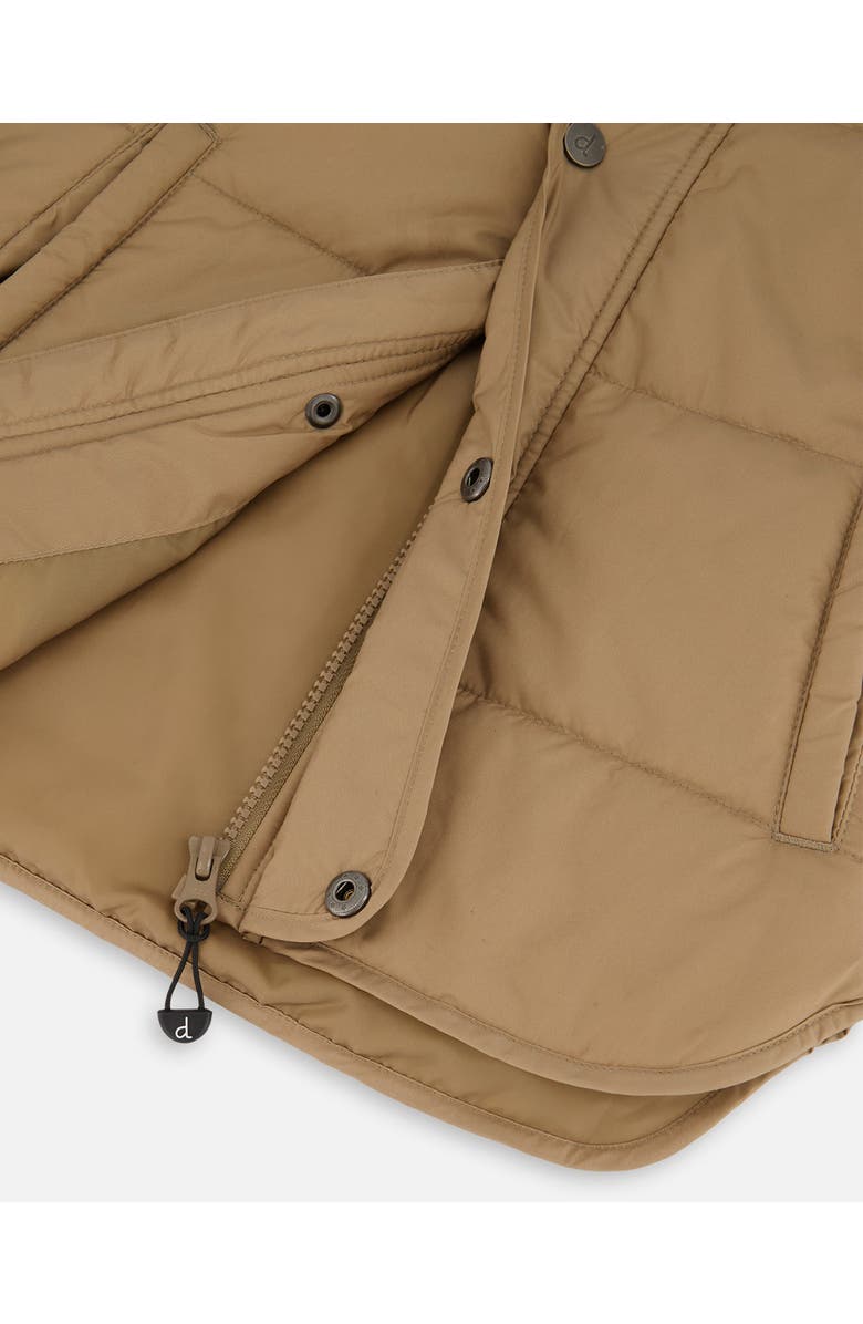 Deux par Deux Girl's Quilted Jacket Taupe, Alternate, color,