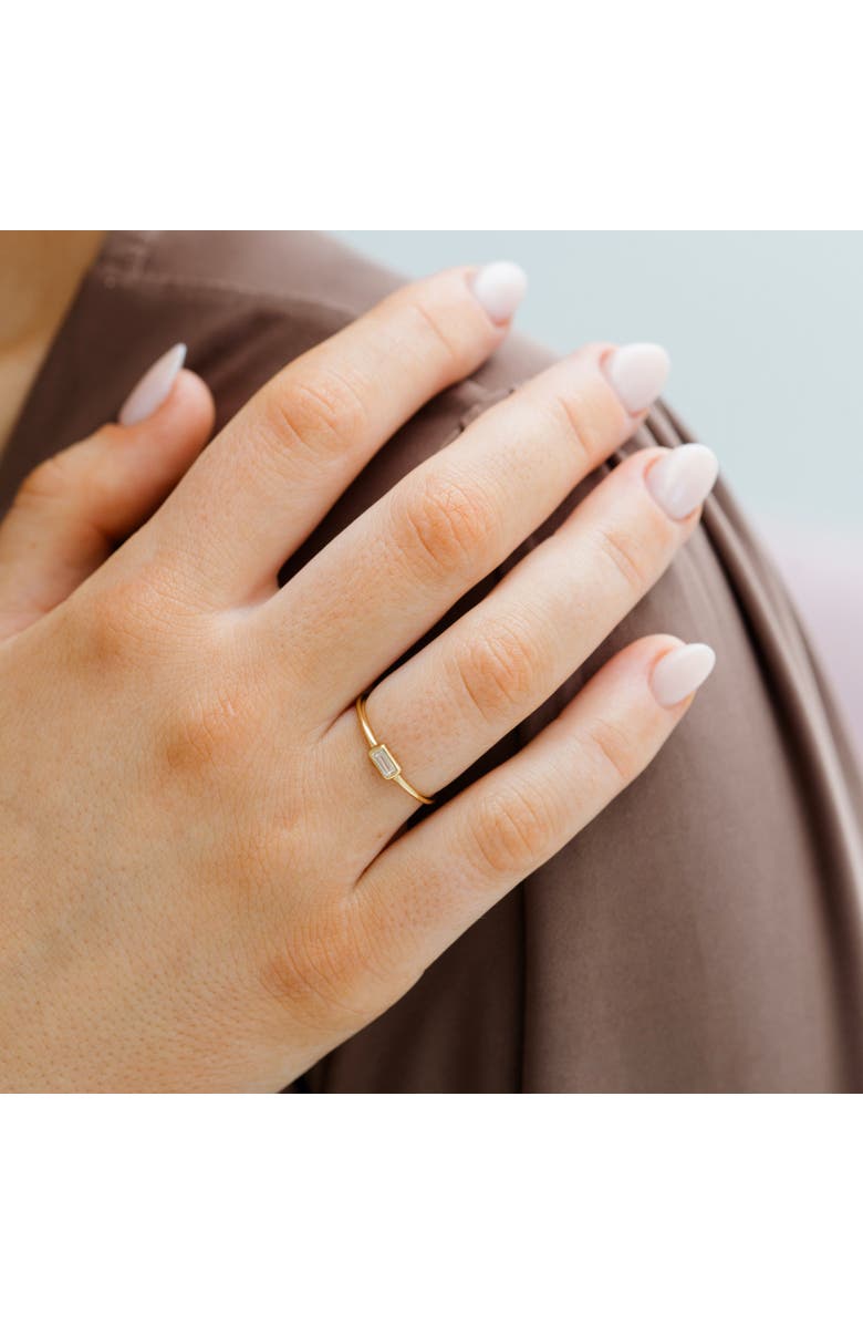 Sara Patino Single Baguette Ring, Alternate, color, Gold