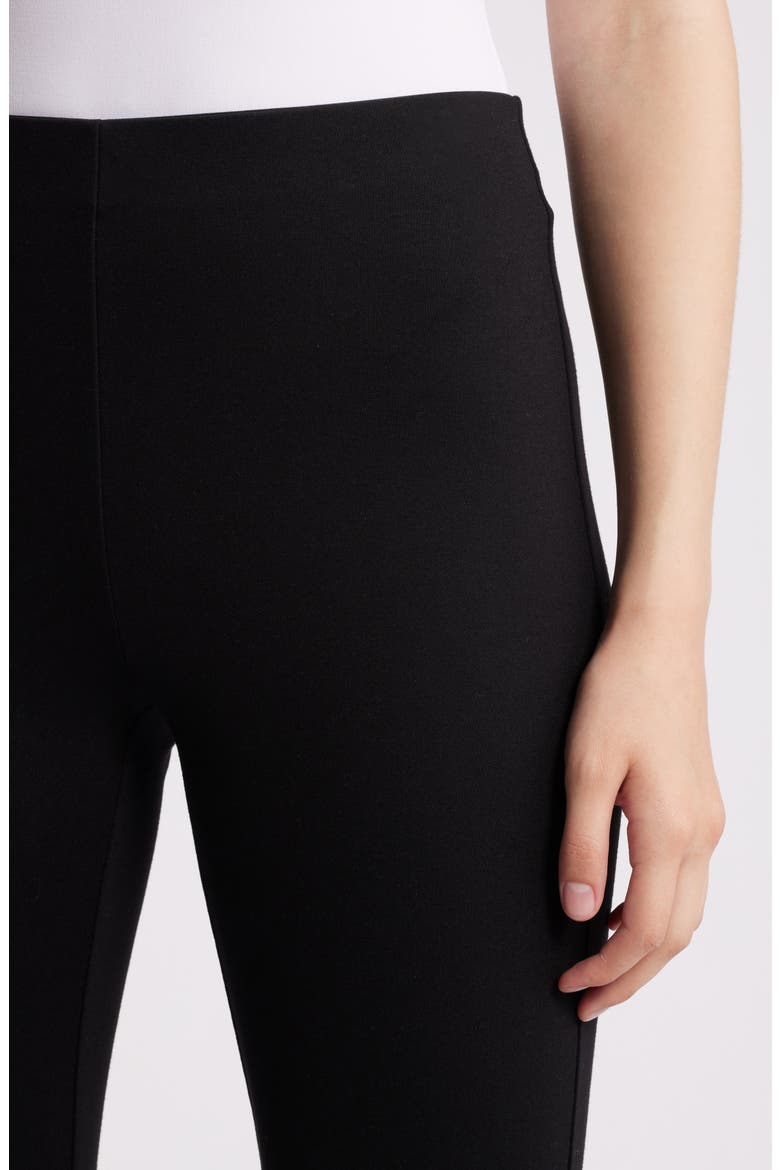 Hollywood Waist Pull-On Kick Flare Pants, Alternate, color, ANNE BLACK
