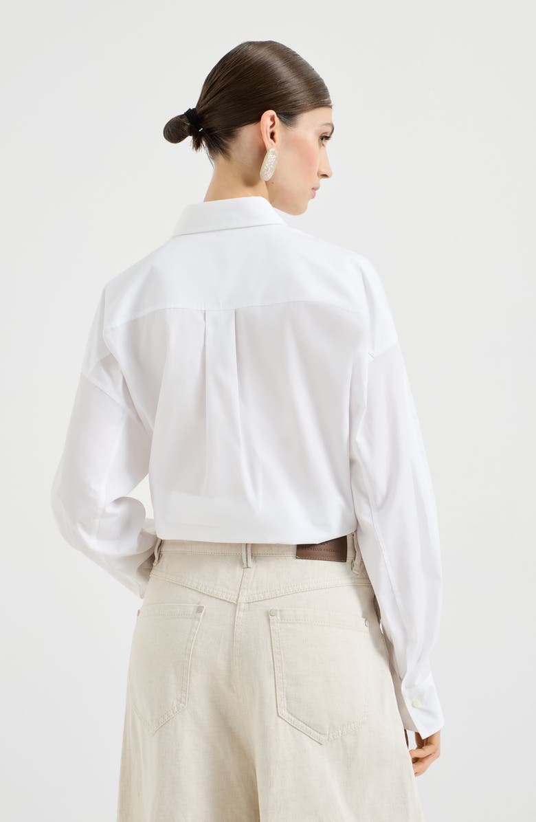 Brunello Cucinelli Crop shirt, Alternate, color, White