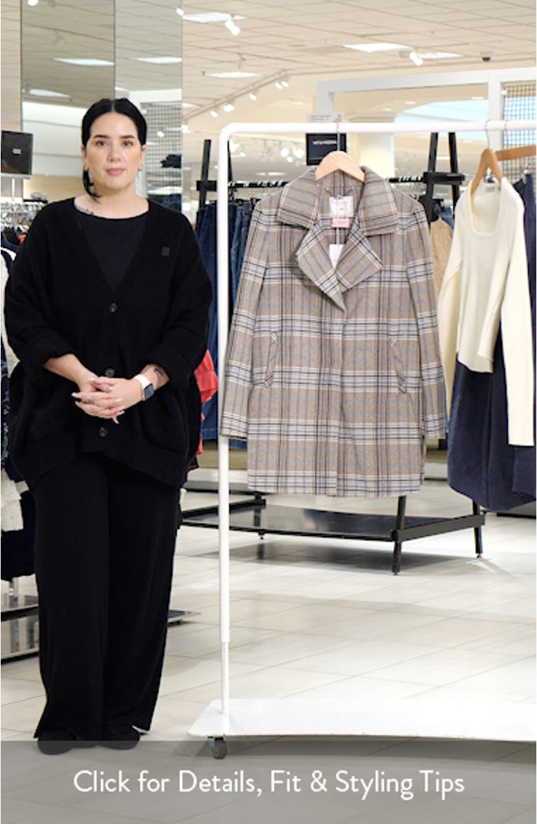 Ex-Boyfriend Plaid Wool Blend Coat, sales video thumbnail