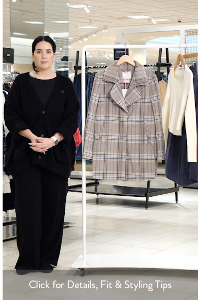 Ex-Boyfriend Plaid Wool Blend Coat video