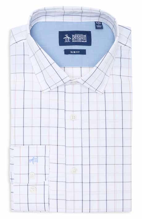Slim Fit Windowpane Check Shirt