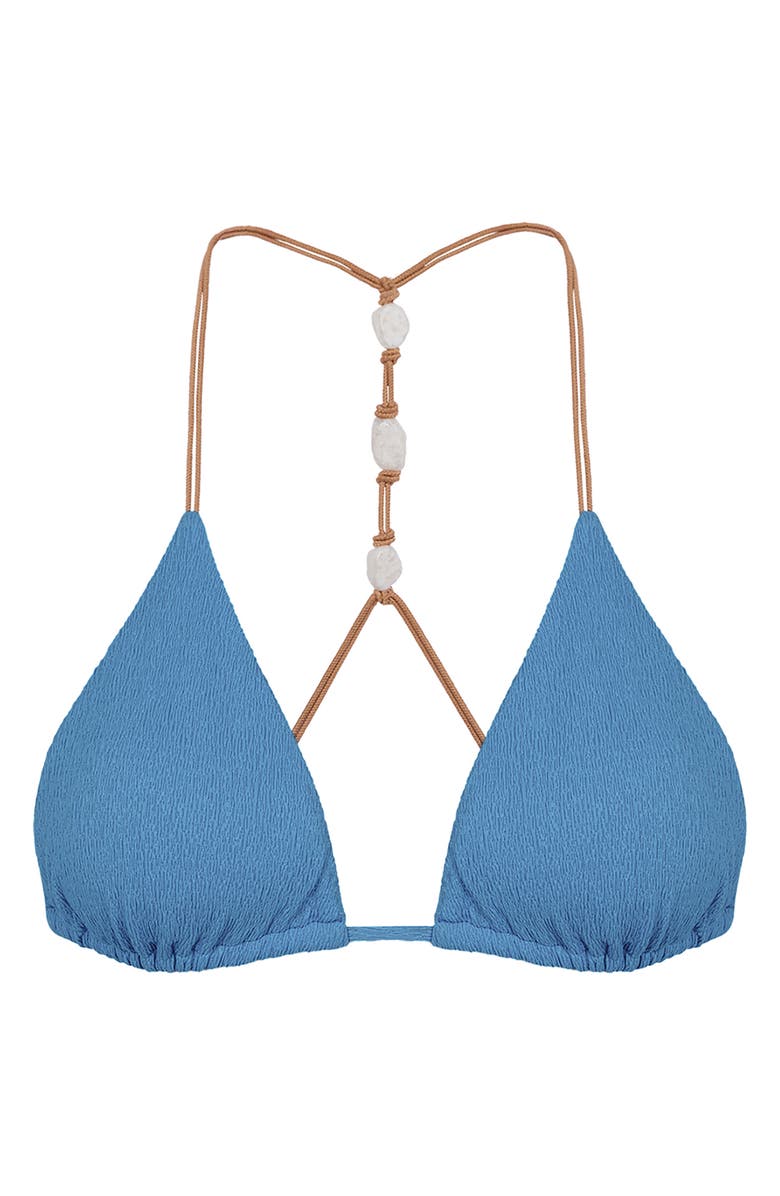 ViX Paula Hermanny Firenze Ney Racerback Bikini Top, Alternate, color, Blue
