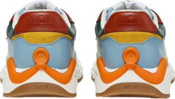 スニーカー MCM MULTICOLOR CANVAS AND LEATHER SKYWANDER SNEAKERS MCM Skywander Leather Sneakers | Saks Fifth Avenue