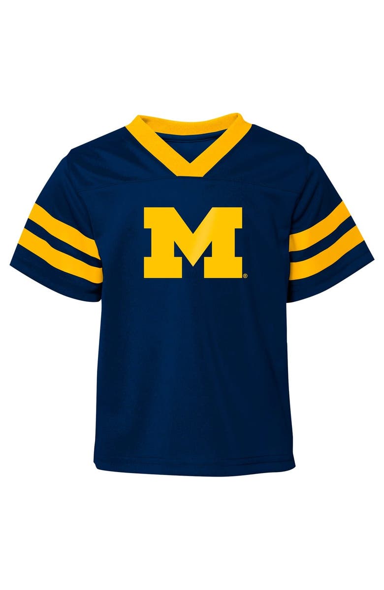 Outerstuff Infant Michigan Wolverines Two-Piece Red Zone Jersey & Pants Set, Alternate, color, Navy