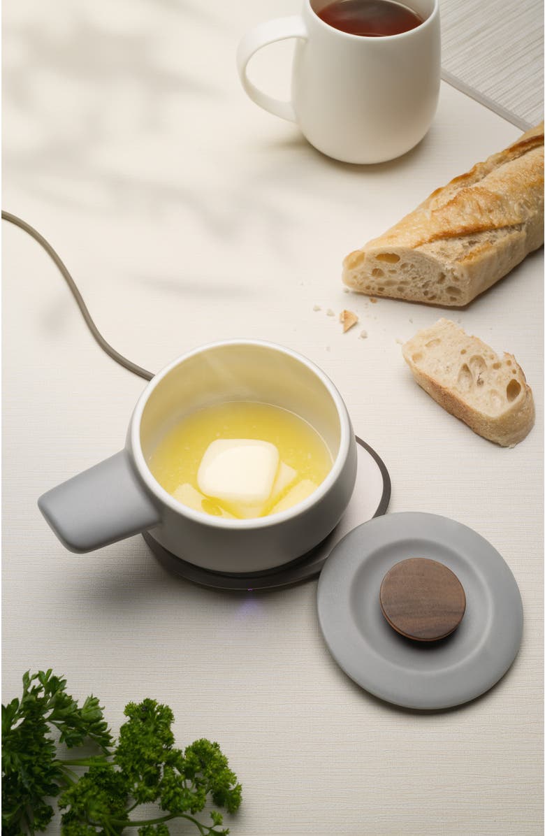 OHOM INC Fondi Self-heating Fondue Set, Alternate, color, Soft Gray