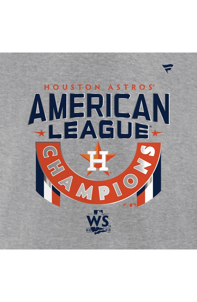 FANATICS Men's Fanatics Heather Gray Houston Astros 2022 American League Champions Locker Room Pullover Hoodie, Alternate, color,