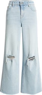 HIDDEN JEANS Distressed Super Wide Leg Jeans