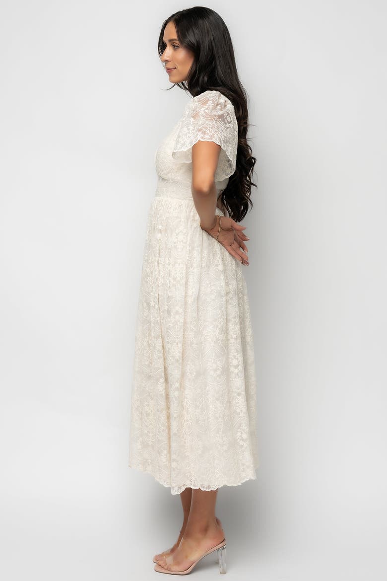 Aphrodite Lace Dress, Alternate, color, White