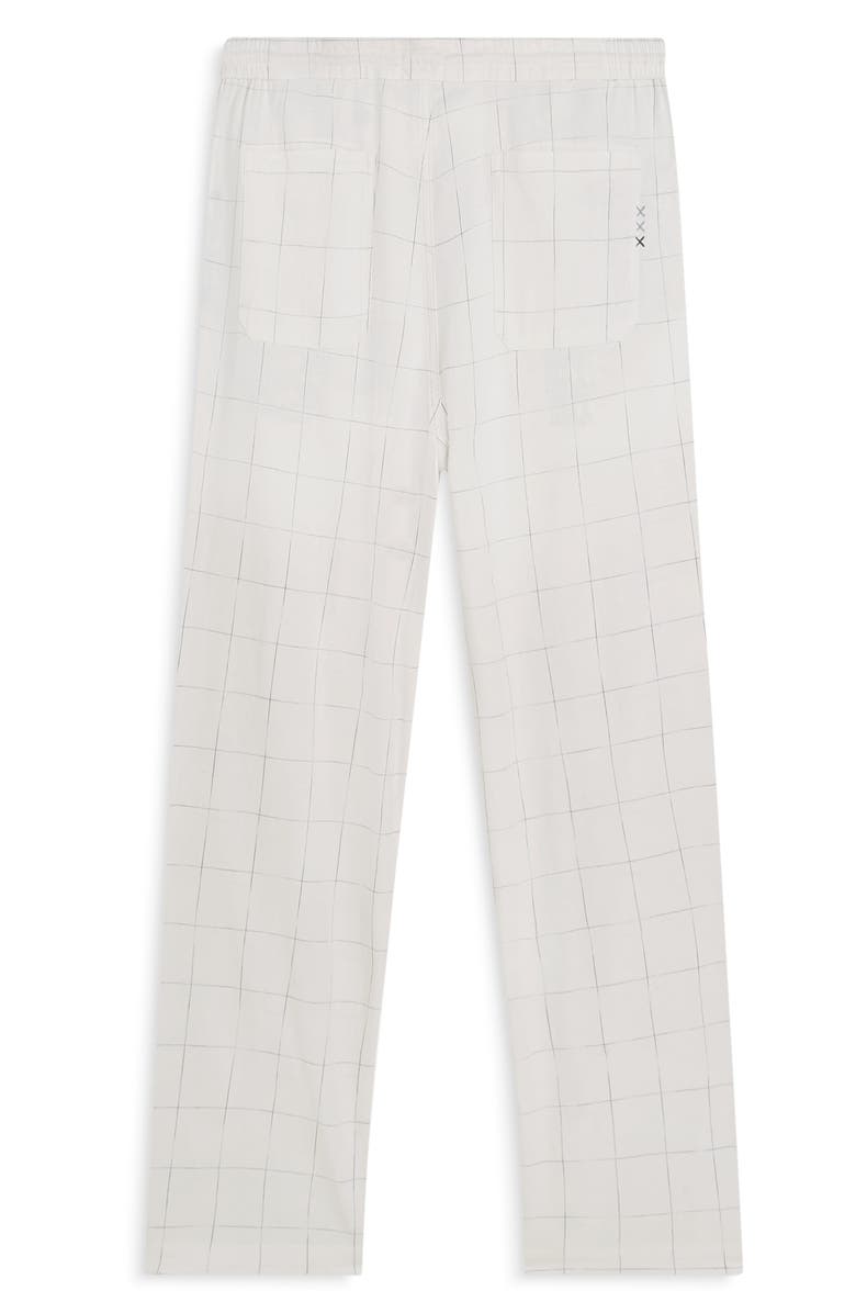 Scotch & Soda Pleated Relaxed Straight Fit Cotton & Linen Blend Pants, Alternate, color, 