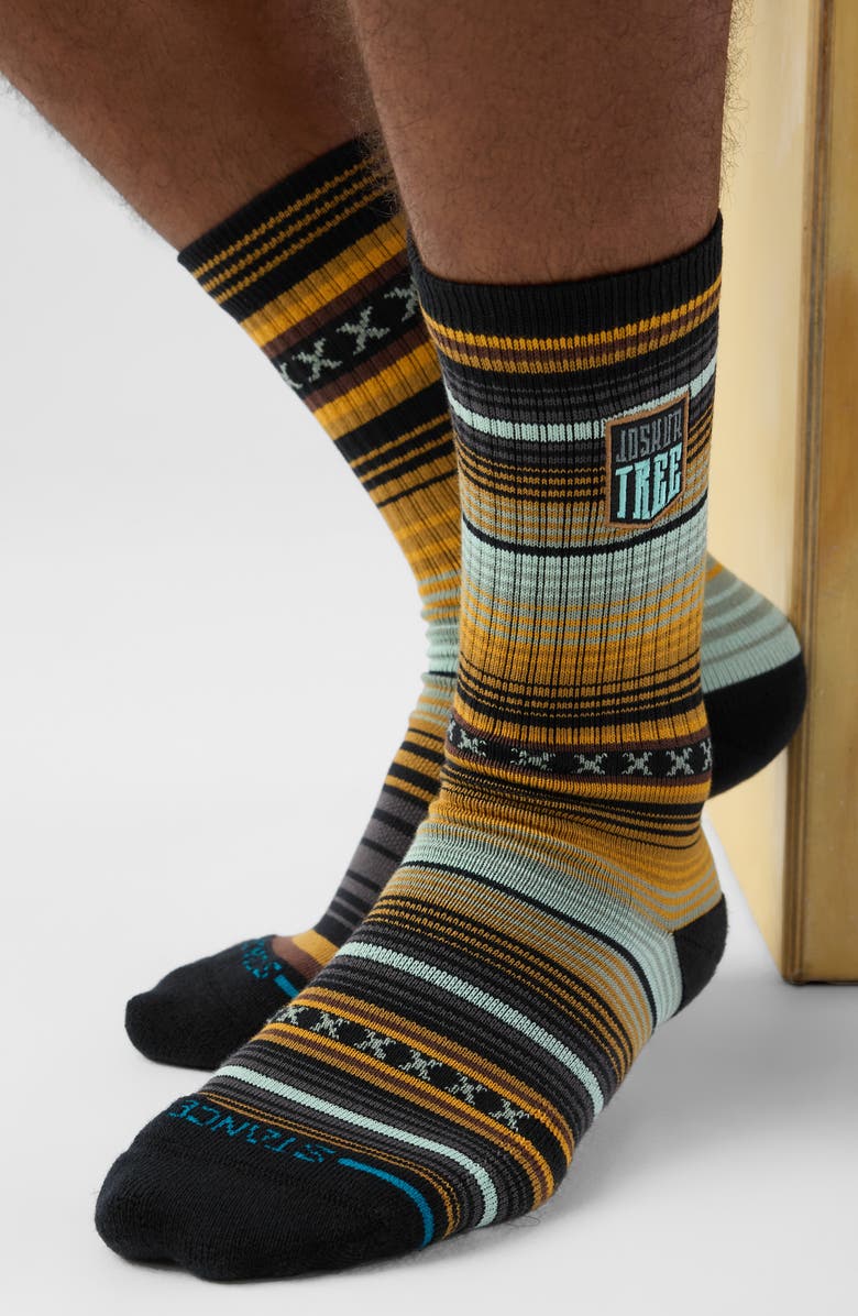 Stance Curren Parks Cotton Blend Crew Socks, Alternate, color, Gold