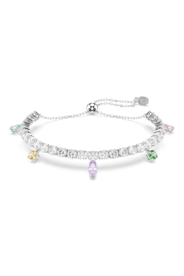 x Ariana Grande Multicolor Crystal Charm Bracelet, Main, color, SILVER/ WHITE