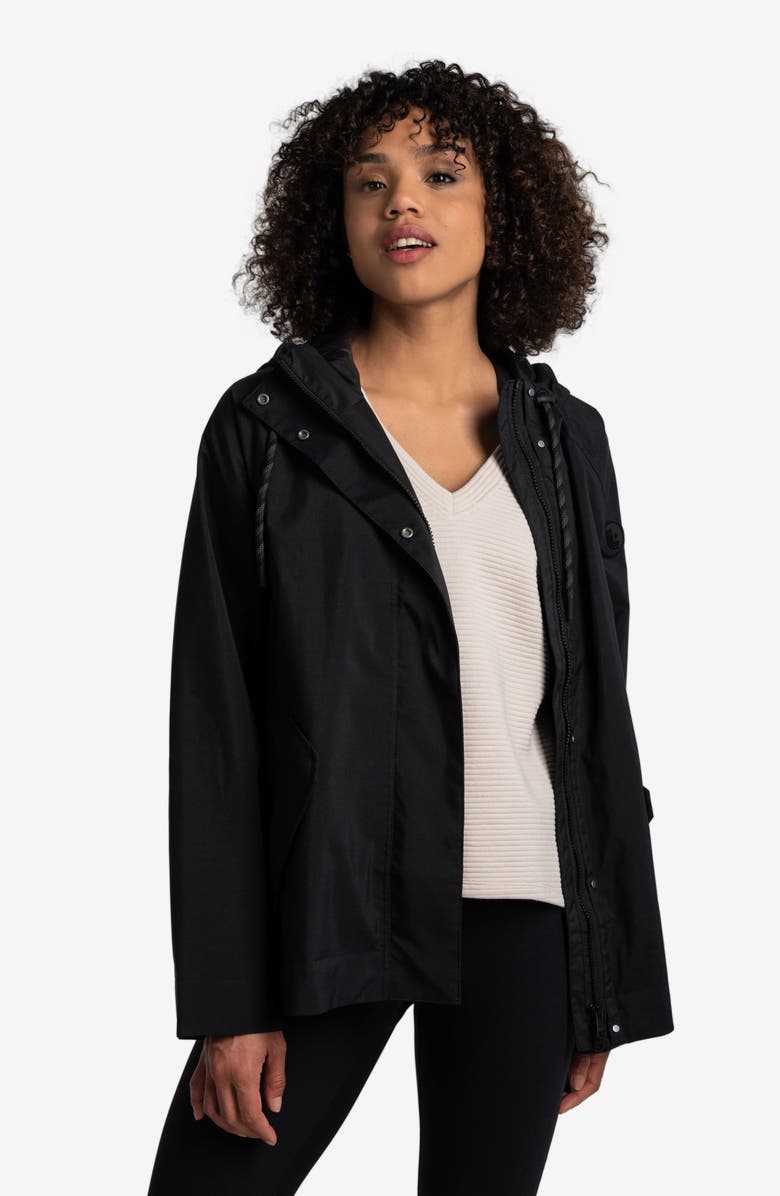 Lole Lachine Waterproof Rain Jacket, Alternate, color, Black Beauty