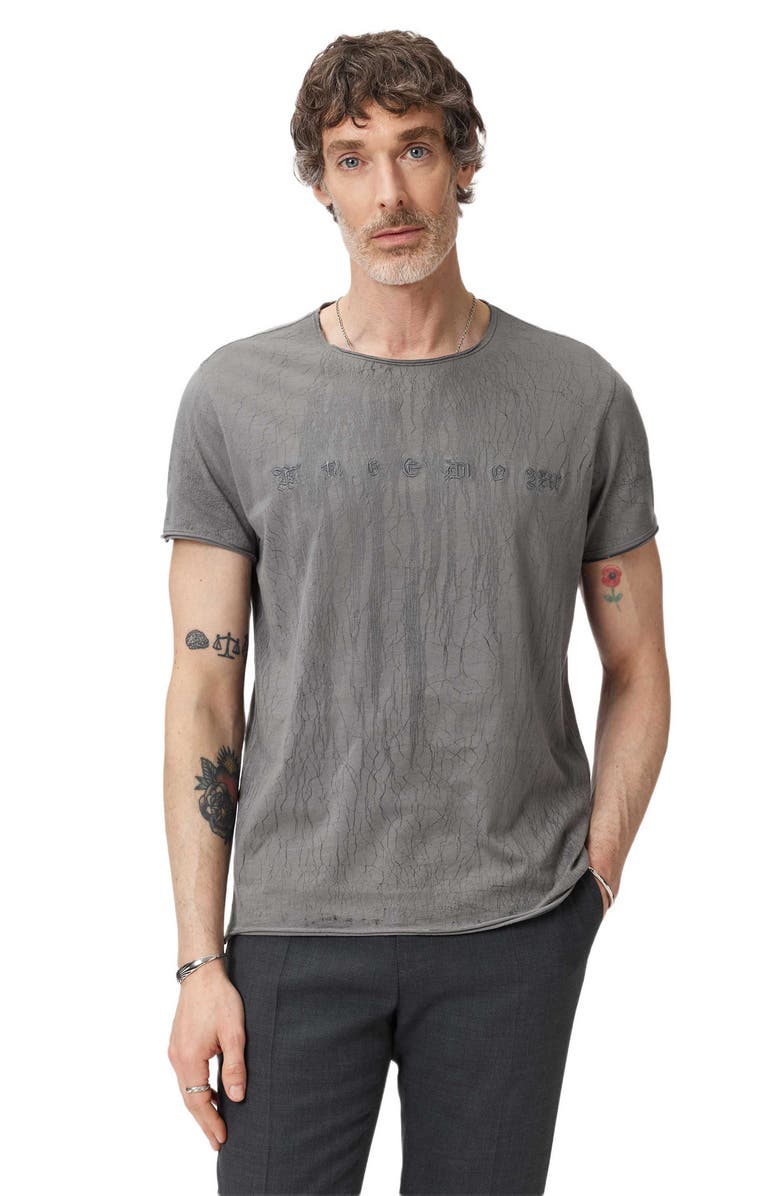 John Varvatos Raw Edge Graphic T-Shirt, Alternate, color, 