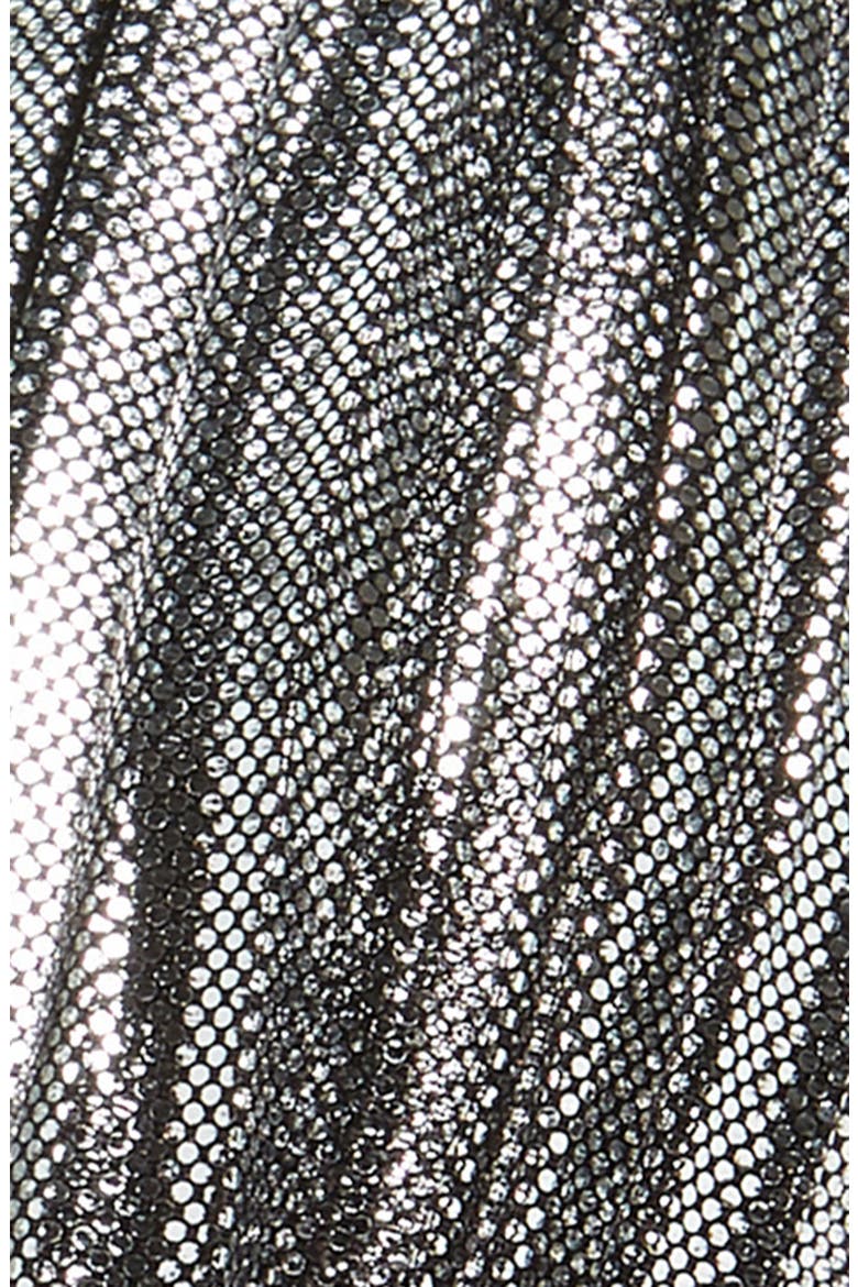 Knot Metallic Pleated Headband, Alternate, color, SILVER
