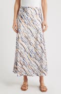 CITY BLUES Bias Cut Satin Maxi Skirt