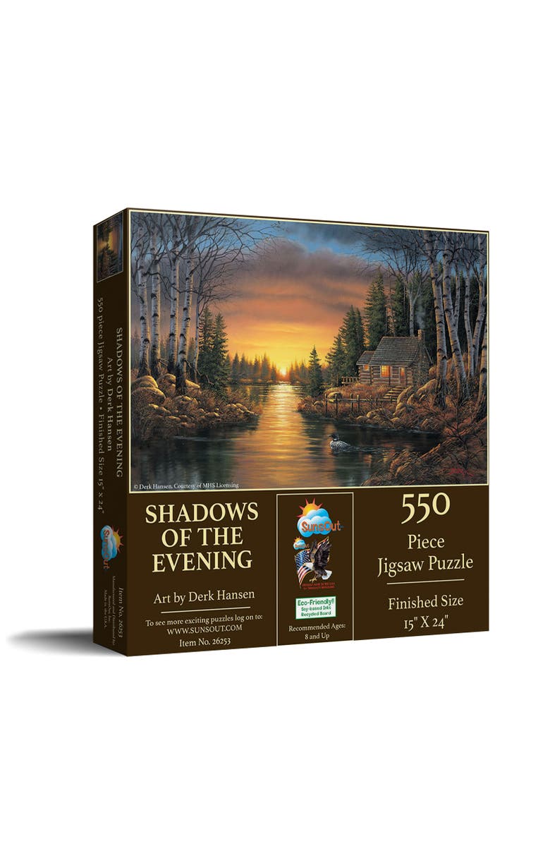 Sunsout Shadows of the Evening 550 piece Jigsaw Puzzle for Adults, Main, color, Multicolor