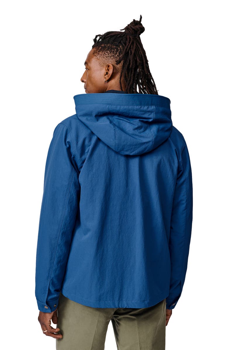 Aubin Eastwood Long Sleeve Hooded Rain Coat, Alternate, color, Blue