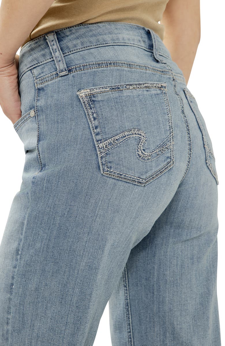 Silver Jeans Co. Elyse Baggy Straight Leg Jeans, Alternate, color,
