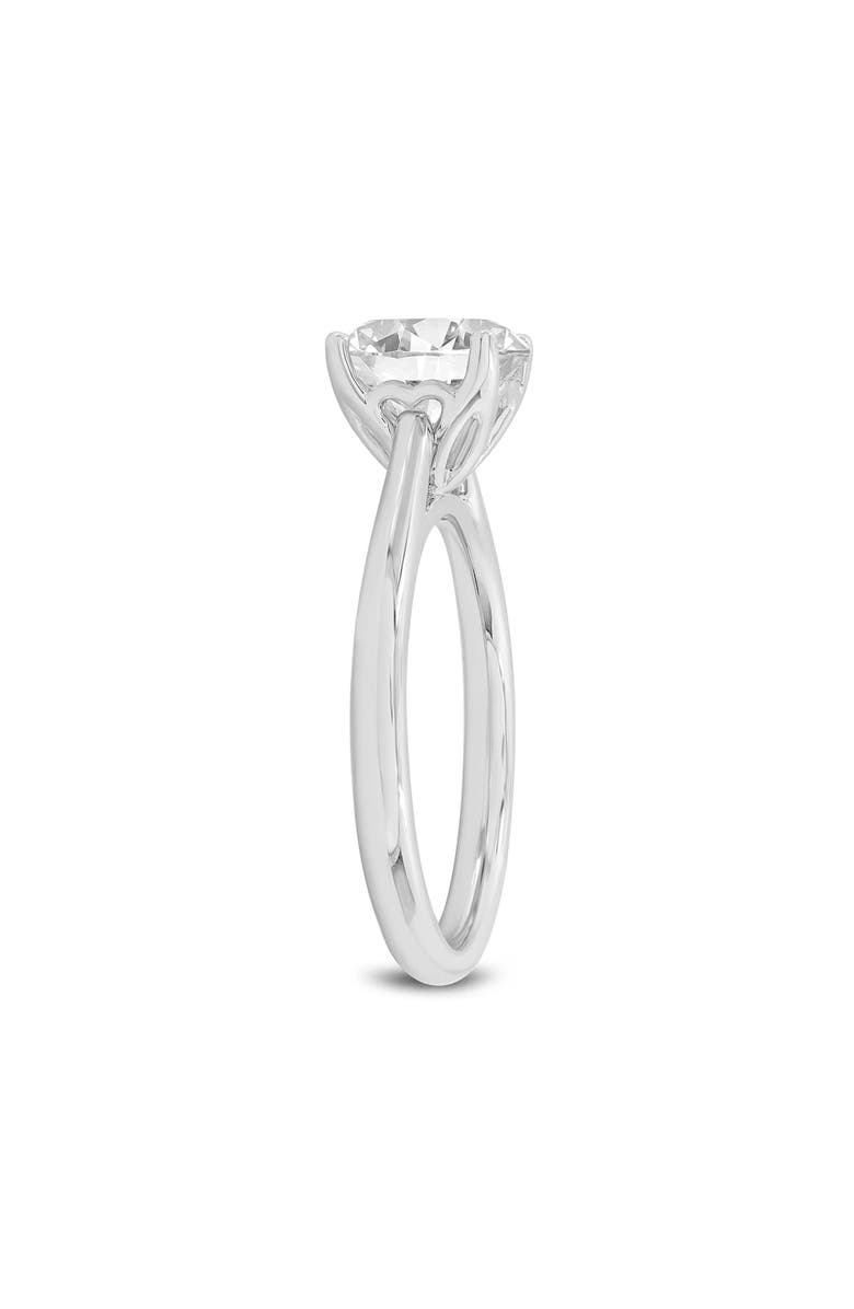 LuvMyJewelry Serena 14K White Gold Round Cut Lab Grown Diamond Cathedral Engagement Ring - 2 ctw, Alternate, color, 14K White Gold