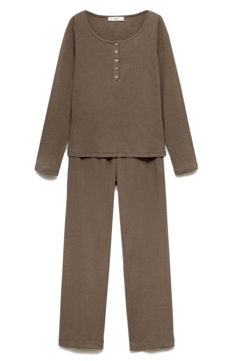 MANGO Two-Piece Pajamas, Main, color, 