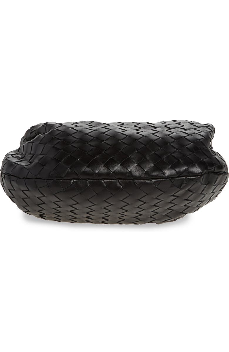 Bottega Veneta Teen Jodie Intrecciato Leather Hobo, Alternate, color, Black-Gold