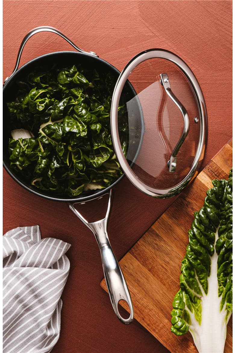 iD3® Saucepan with Lid 3.9qt, Alternate, color, BLACK