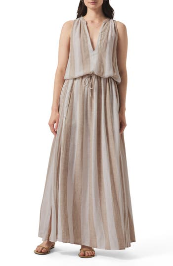 Splendid Lennon Stripe Sleeveless Maxi Dress