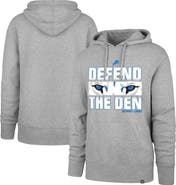 '47 Men's '47 Gray Detroit Lions Regional Headline Pullover Hoodie