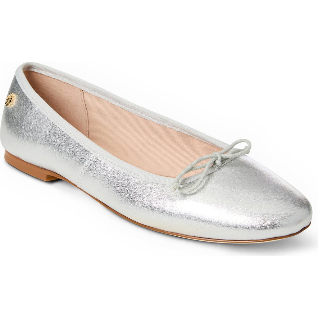 Jack Rogers Bettie Ballet Flat In Silver