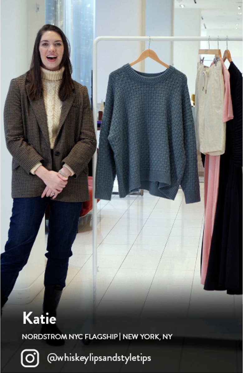 Basketweave Stitch Sweater, sales video thumbnail